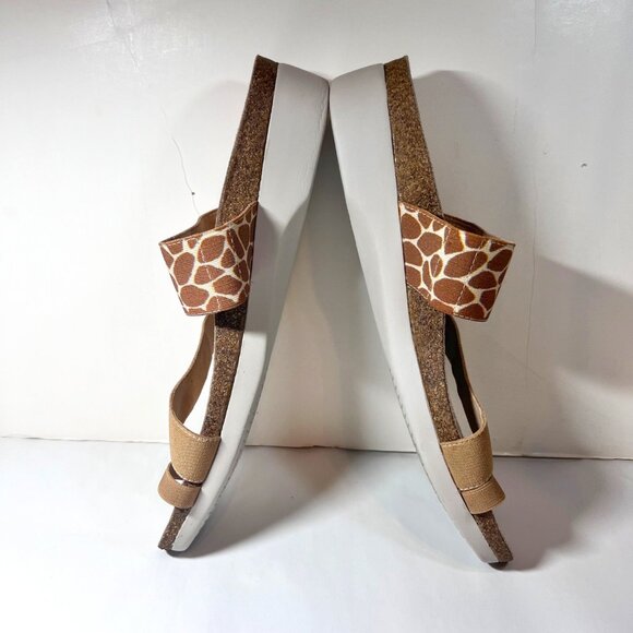 Munko American Walking Wedge Propre Size, Perfect Fit 11 SS-Tan/Giraffe Print - Picture 8 of 16